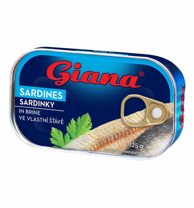 Sardinky vo vlastnej šťave 125g GIANA