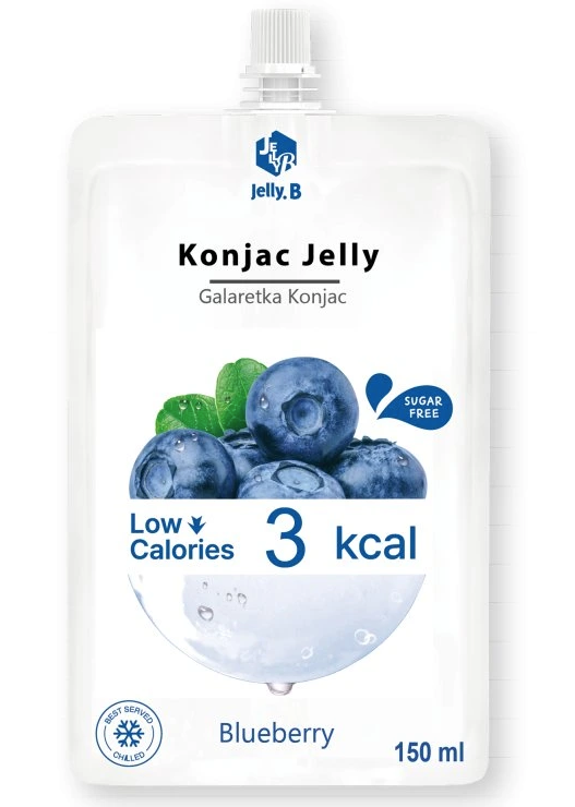 Konjac želé 150ml Čučoriedka