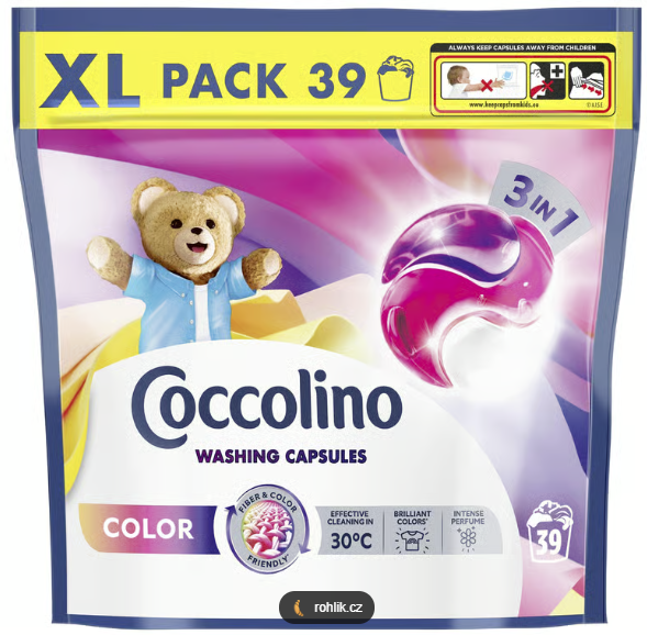 Coccolino kapsule do prania 39ks COLOR