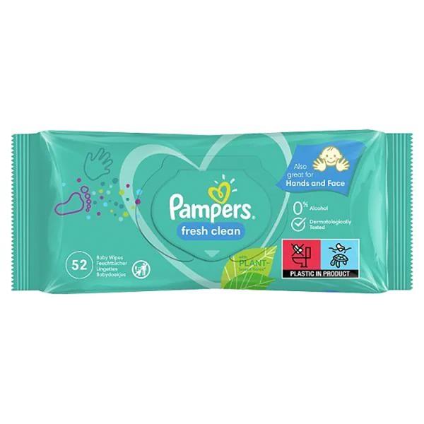 Pampers vlhčené obrúsky 52ks Fresh Clean
