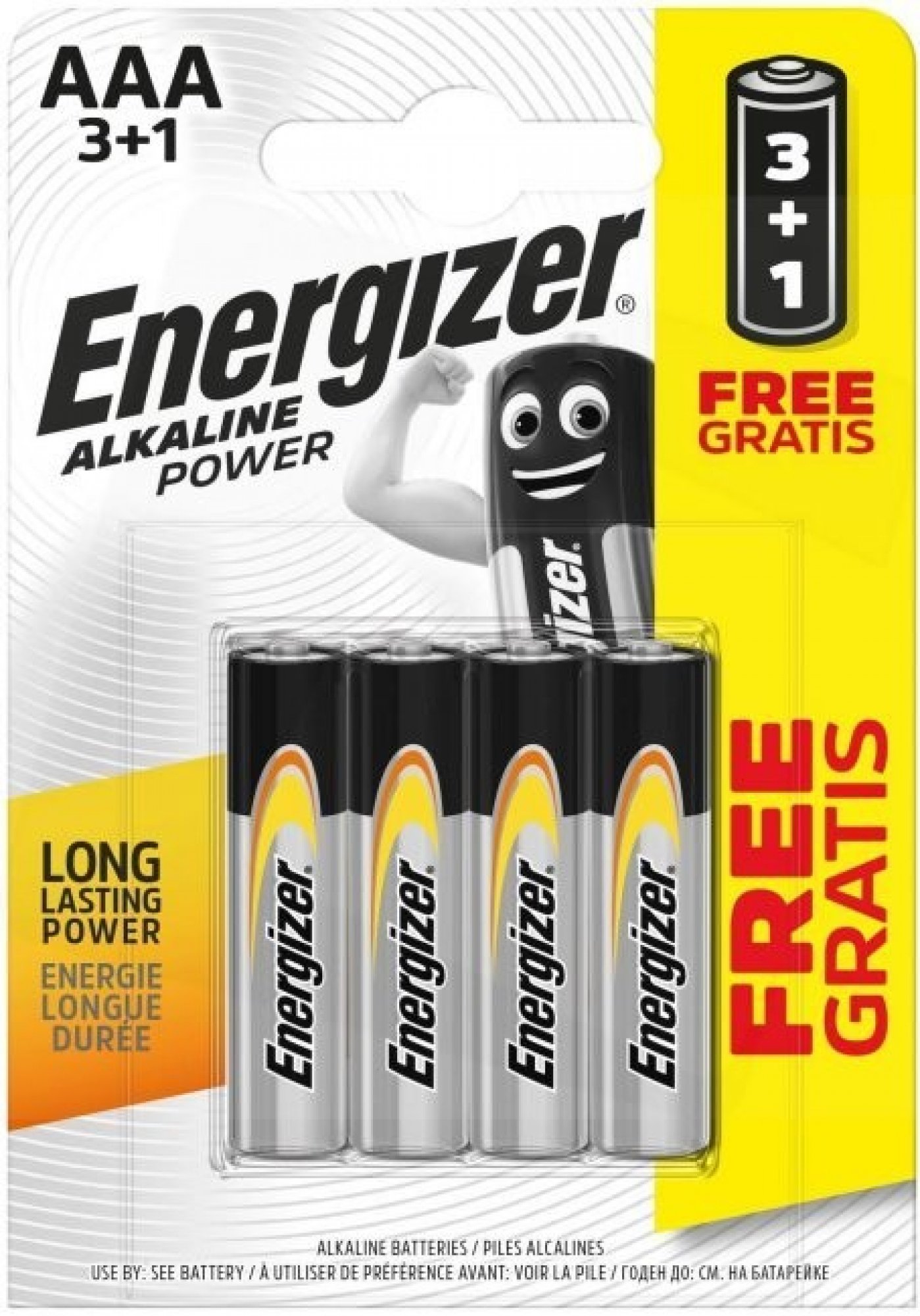 ENERGIZER Alkaline Power AAA 4ks