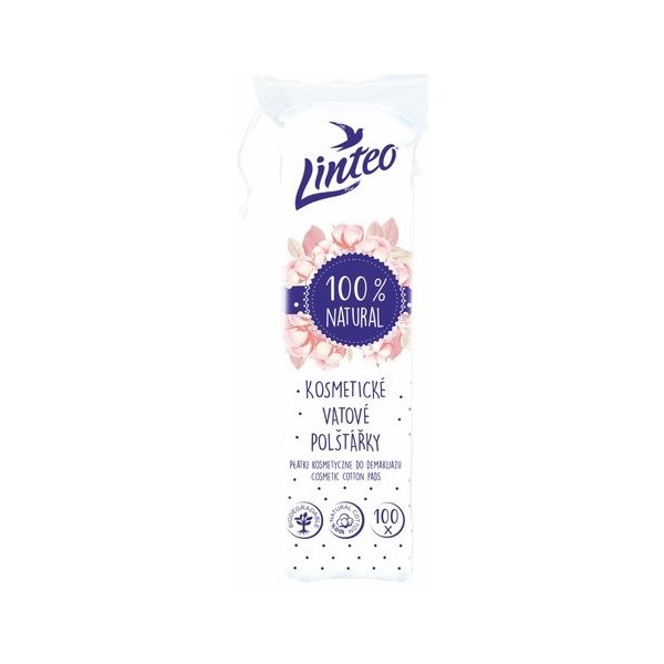 Linteo Natural vatové odlíčovacie tampóny 100 kusov
