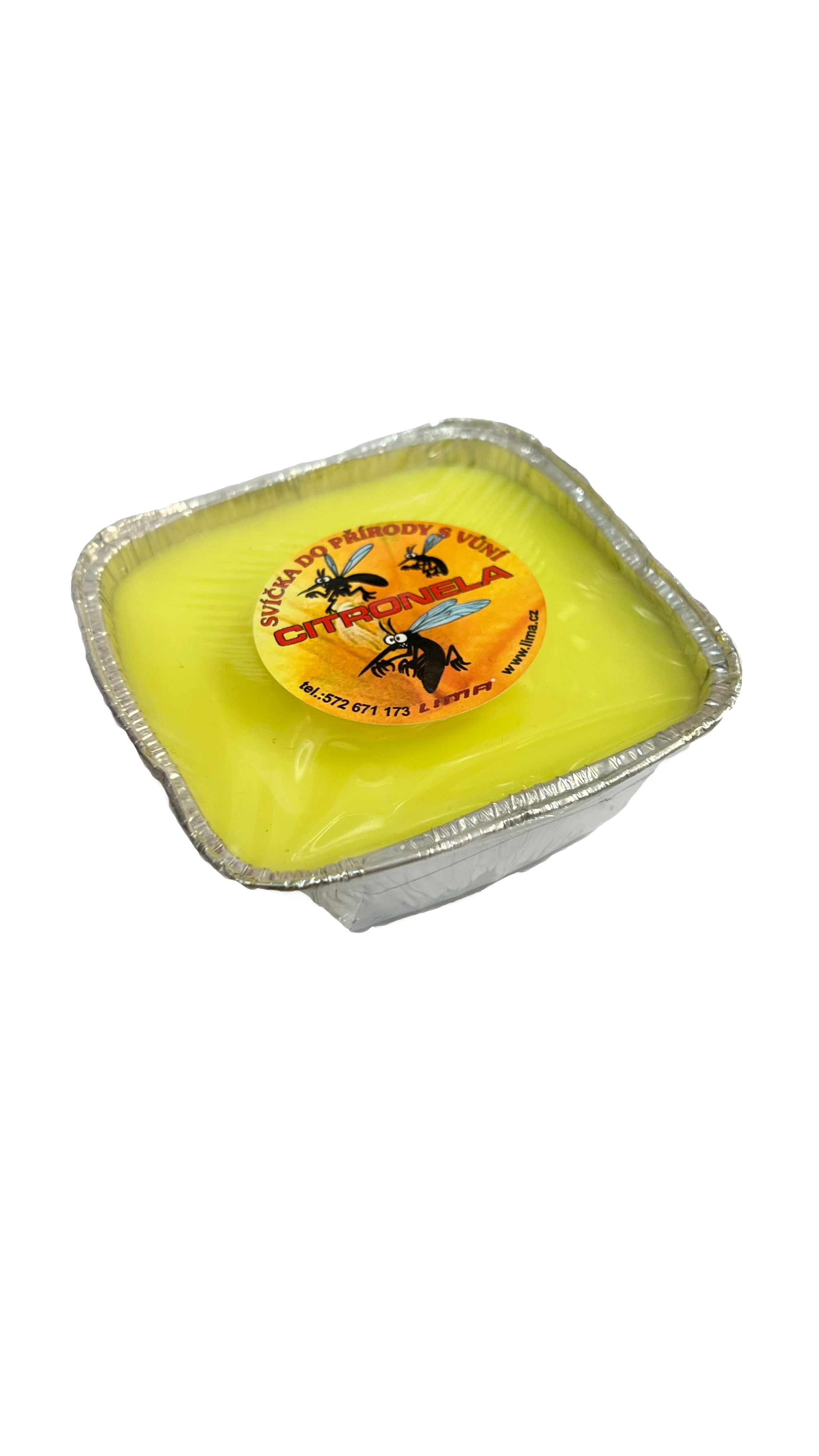 Citronela Štvorec 190g sviečka odpudzuje komáre