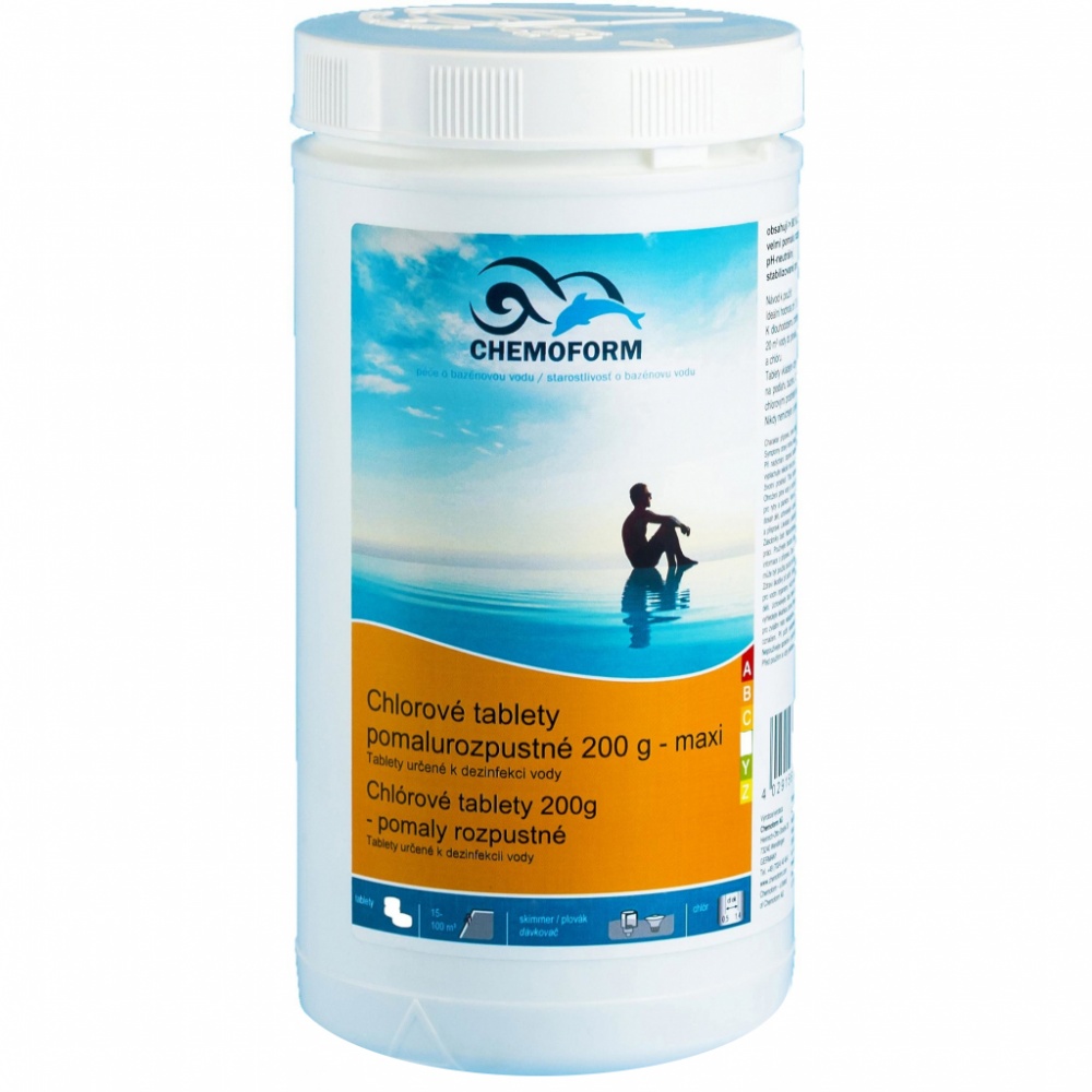 Chemoform bazénové tablety pomalyrozpustné maxi 1kg