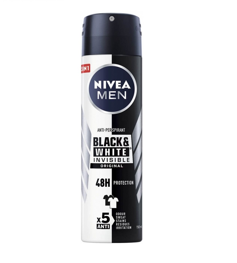 Nivea Deo Men 150ml Black & White Invisible Original