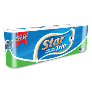 Toaletný papier STAR TRIO 3-vrst. (10ks)