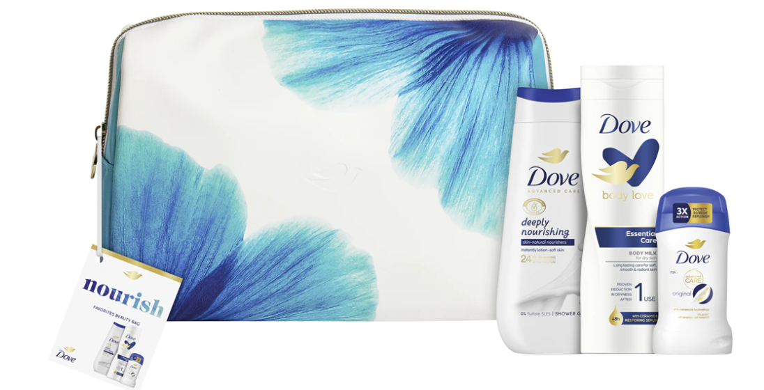 Darček. taška Dove Body lotion250+SG225+stick40ml nourishing