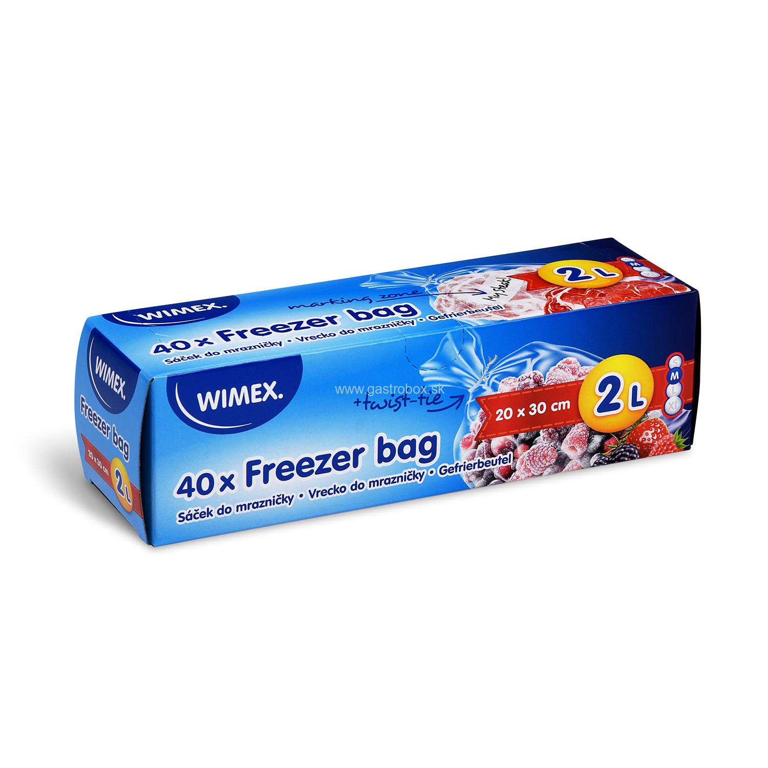 Vrecká do mrazničky 20x30cm,2L (40ks)