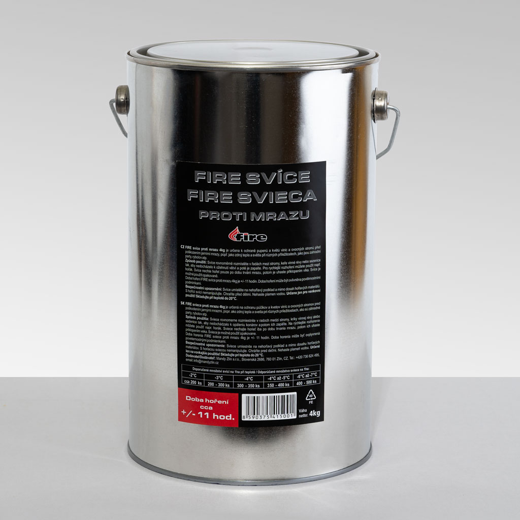 Sviečka proti mrazu 3,2kg/8 hodín Fire