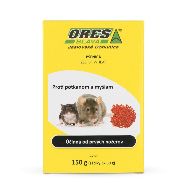 Ores - ZED BF WHEAT 150 g (pšenica 3x50 g) proti potkanom a myšiam