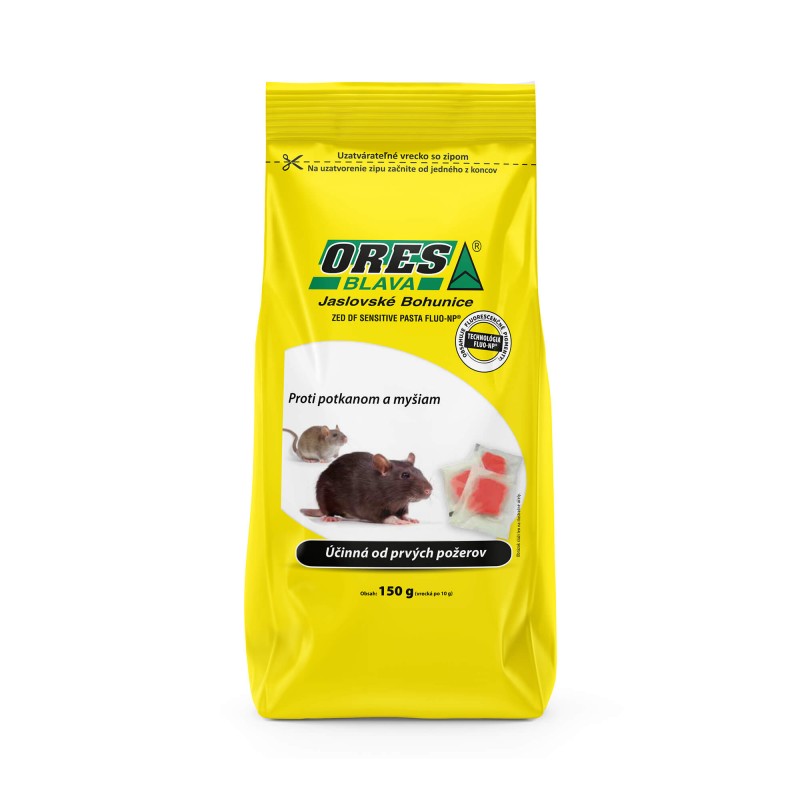 ORES - ZED DF SENSITIVE PASTA 150g Proti potkanom a myšiam