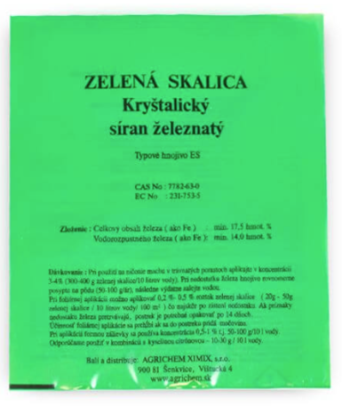 Síran železnatý (zelená skalica) 500g