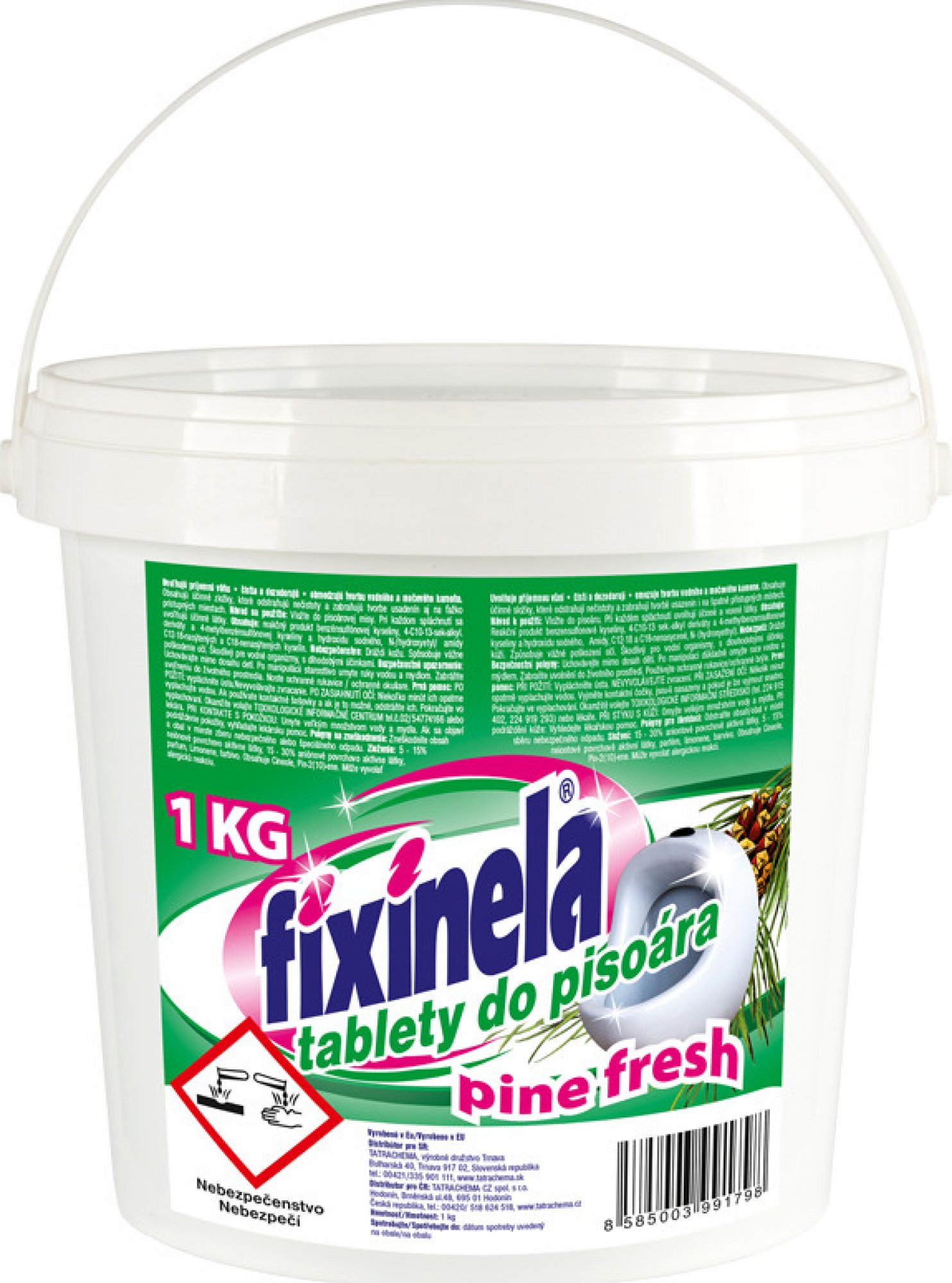 Fixinela pisoárové kocky 1kg borovica