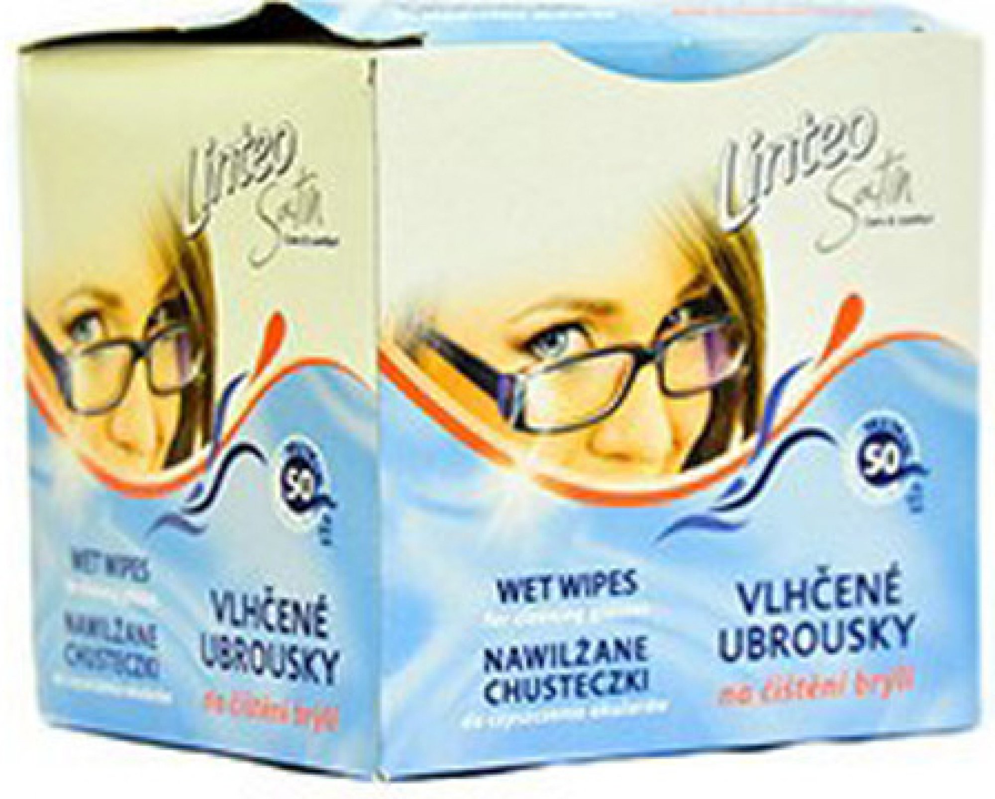 Vlhčené utierky Linteo na okuliare (50ks)