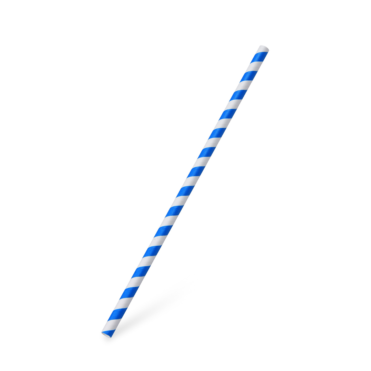 Slamky papierové JUMBO 25cm špirála modrá (100ks)