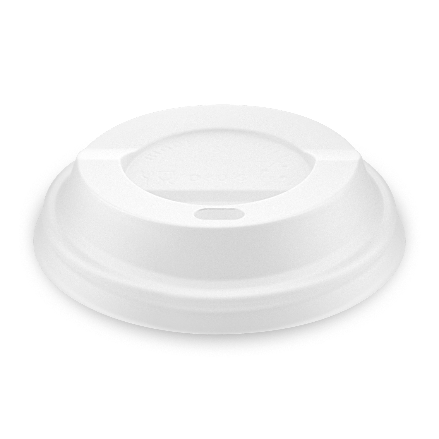 Viečko vypuklé biele BIO 80mm (100ks)