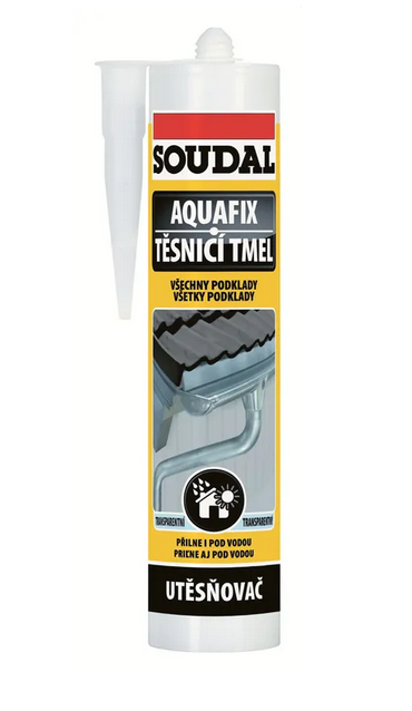 Soudal tmel Aquafix utesnovač transp. 300ml