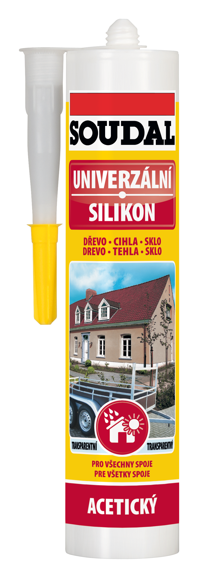 Soudal tmel univerzálny silikón 280ml biela