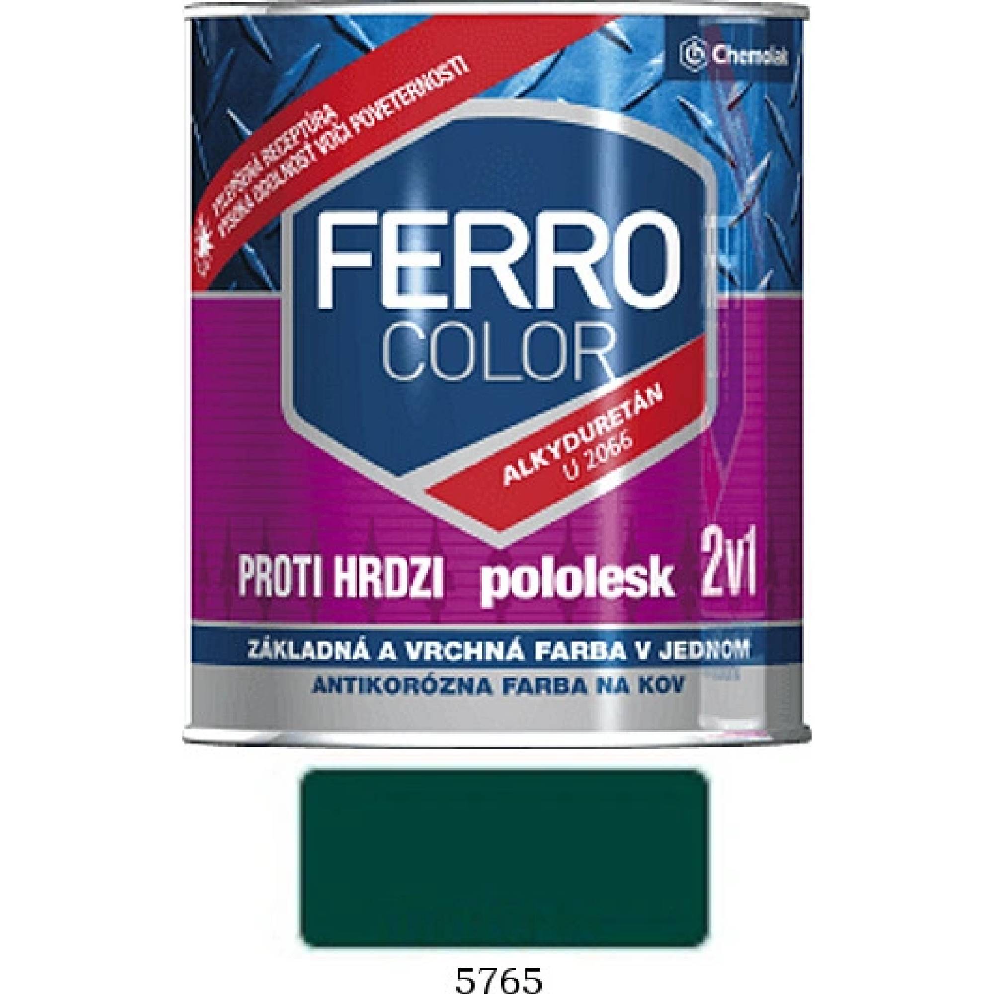 Ferrocolor 0,75l pololesk tmavozelená