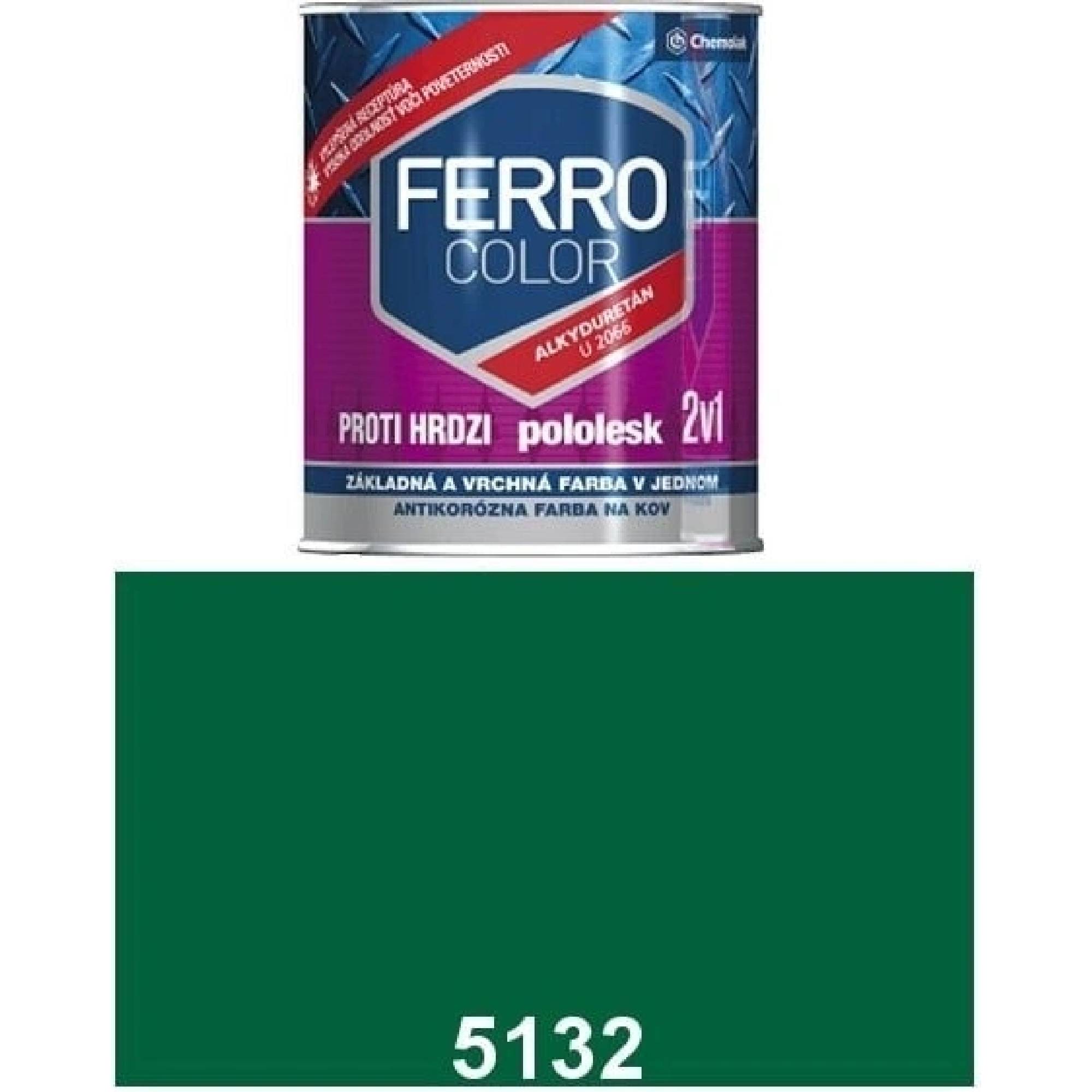 Ferrocolor 0,75l pololesk svetlozelená