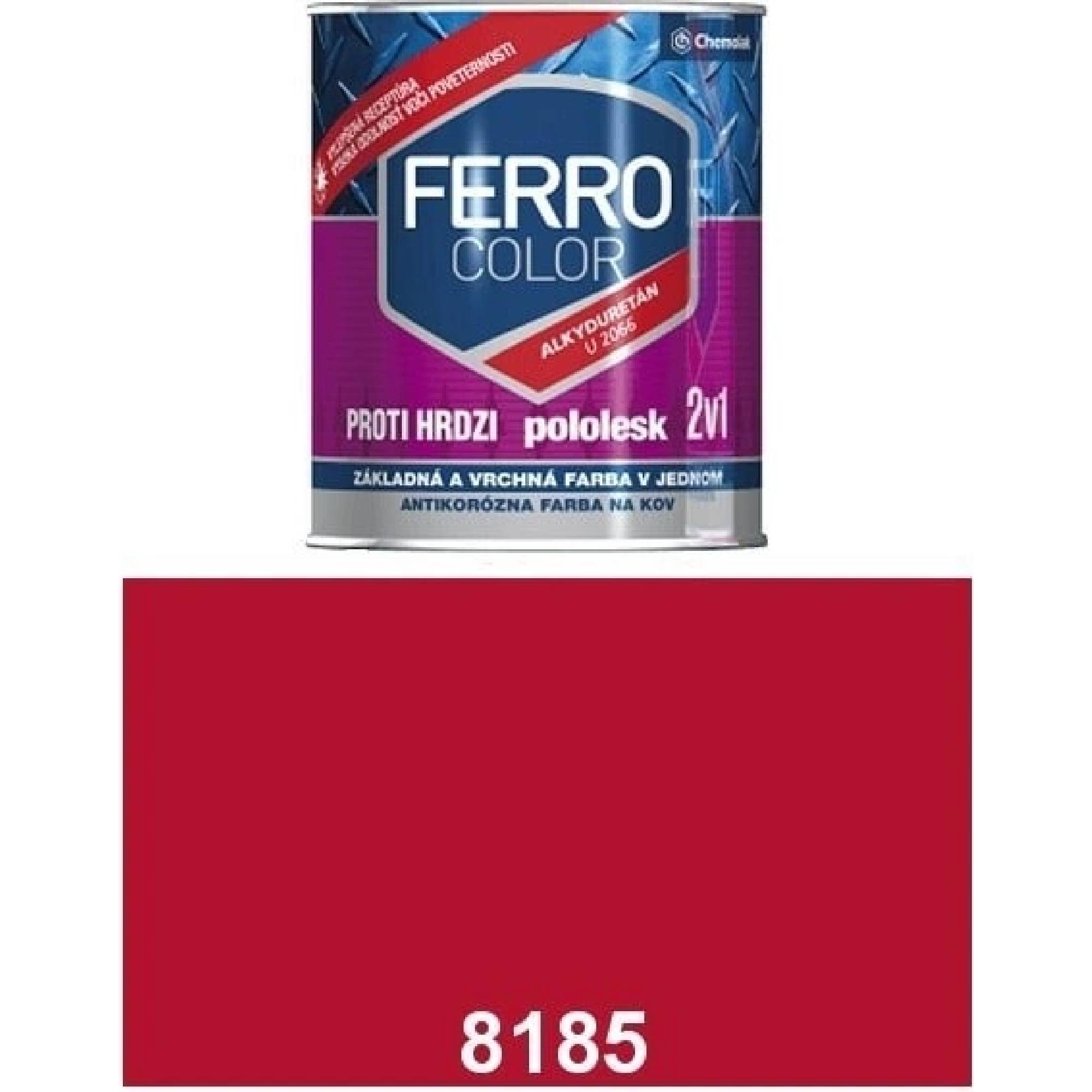 Ferrocolor 0,75l pololesk jasná červená