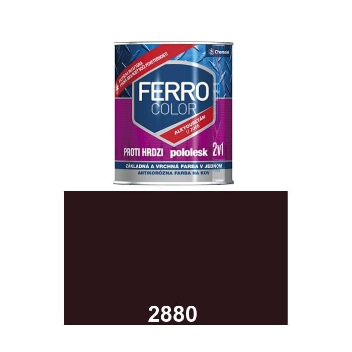 Ferrocolor 0,75l pololesk tmavohnedá