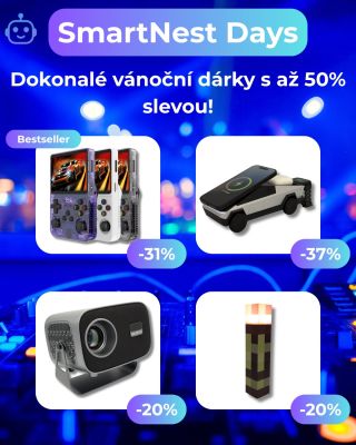 🎁 SmartNest Days jsou tady! Pouze do 28.11 slevy až 50 % na naše top produkty, které ti udělají Vánoce fakt easy – rychlé...