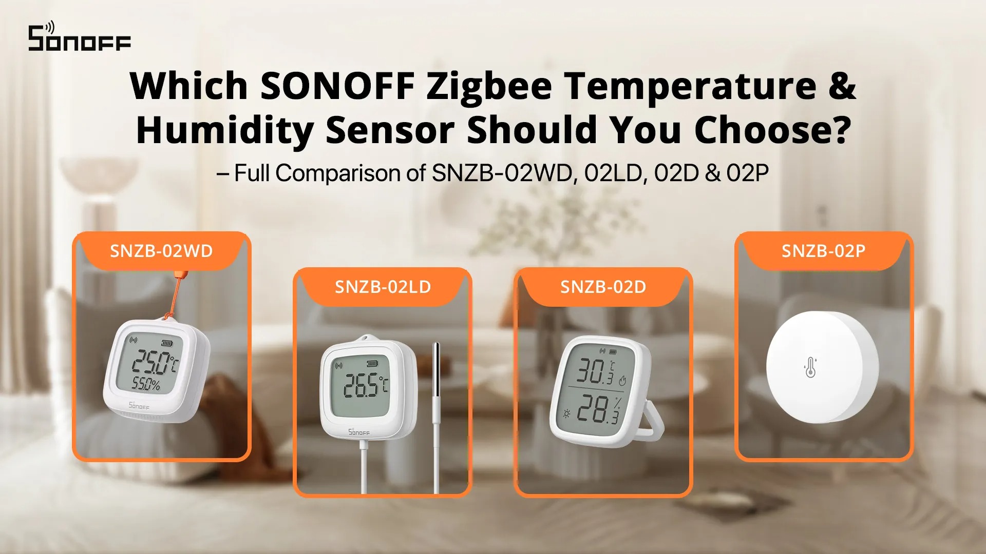 Který senzor teploty a vlhkosti SONOFF Zigbee byste si měli vybrat?