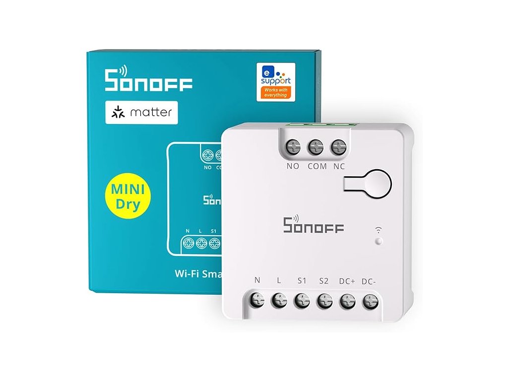 Sonoff mini-D wifi matter spínač recenze