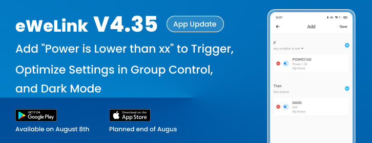 Co je nového v eWeLink App V4.35 ?