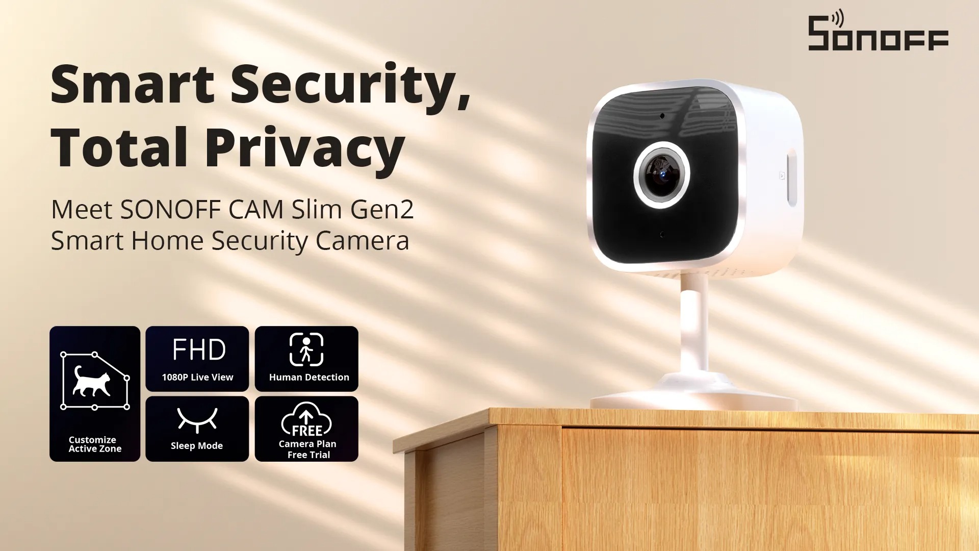 Seznamte se s inteligentní domácí bezpečnostní kamerou SONOFF CAM Slim Gen2