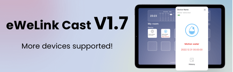 Co je nového v eWeLink Cast 1.7.
