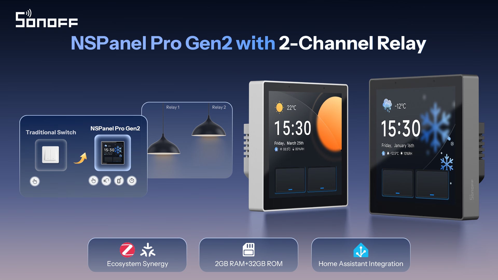 Seznamte se s SONOFF NSPanel Pro Gen2! Váš chytrý ovládací panel má konečně relé