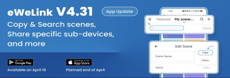 Co je nového v eWeLink App V4.31