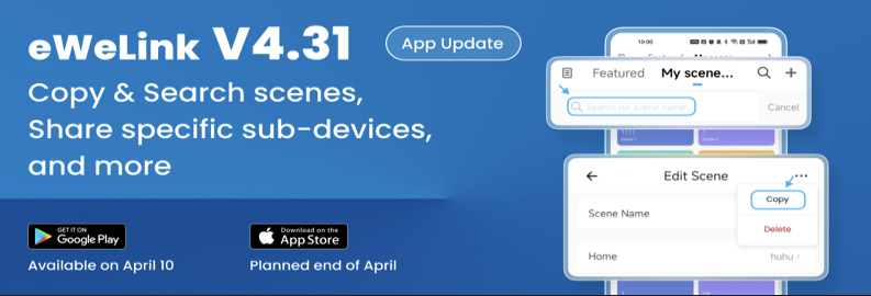Čo je nové v eWeLink App V4.31