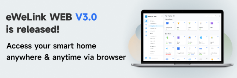 eWeLink web V3.0 je vydán.