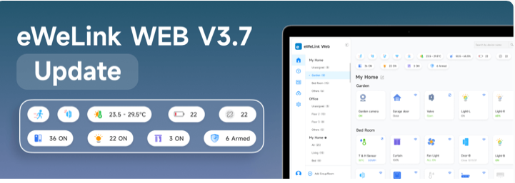 Aktualizace eWeLink WEB V3.7 – co je nového