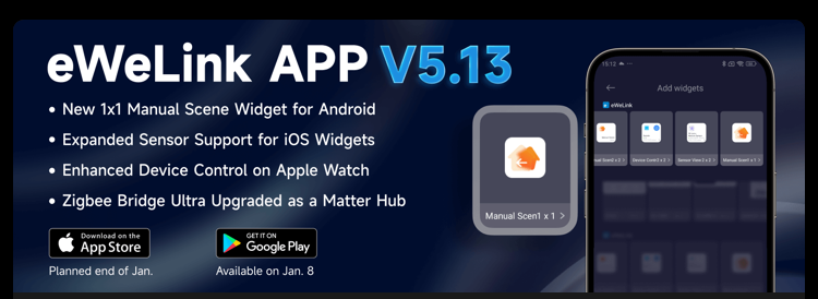 Co je nového v eWeLink App V5.13