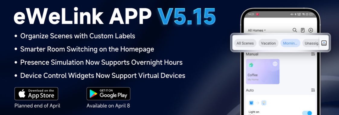 Co je nového v eWeLink App V5.15