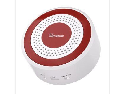 sonoff snzb-09p zigbee sirena 105db pohled zepredu