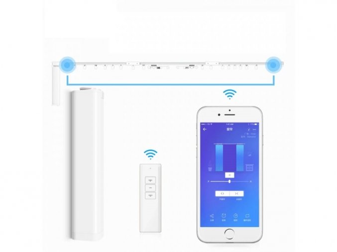 WiFi smart Elektrický pohon pro závěsy