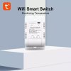 Tuya Prepínač wifi TH16 so senzorom  wifi termostat s měřením spotřeby energie