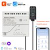 UUvKMumubiz 7 32V WiFi 4 Channel TH Switch With DIN Rail Tuya Smart Life APP Temperature