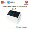 Tuya Zigbee dažďový senzor s meraním jasu