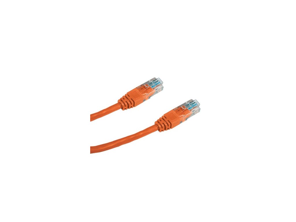 DATACOM patch cord UTP cat5e 5M oranžový 1546