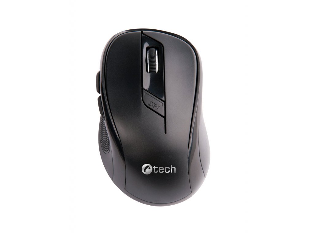 C-TECH myš WLM-02, černá, bezdrátová, 1600DPI, 6 tlačítek, USB nano  receiver C-Tech - smart.sk