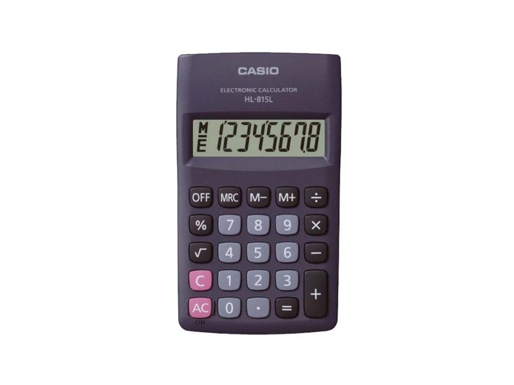 CASIO kalkulačka HL 815L BK, černá, kapesní, osmimístná Casio - smart.sk