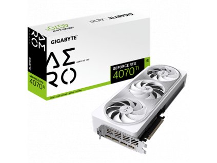 GIGABYTE VGA NVIDIA GeForce RTX 4070 Ti AERO OC V2 12G, RTX 4070 Ti, 12GB GDDR6X, 3xDP, 1xHDMI GV-N407TAERO OCV2-12GD Gigabyte