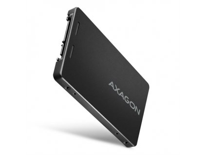 AXAGON RSS-M2B, SATA - M.2 SATA SSD, interní 2.5'' ALU box, černý Axagon