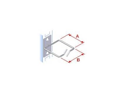 Vyvazovací háček 40x40 D1 kov levý fix,čelní gate 7690 Triton